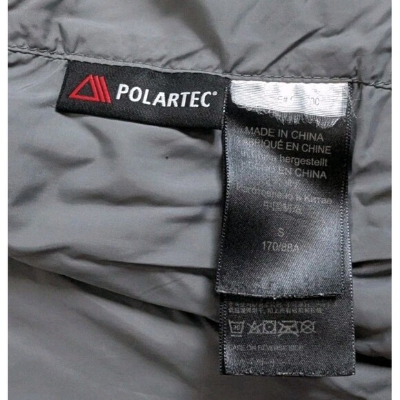 Marmot Insulated Nylon Jacket Size S Mens Full Zip Stand Collar Zip Pocket Green - Picture 6 of 11